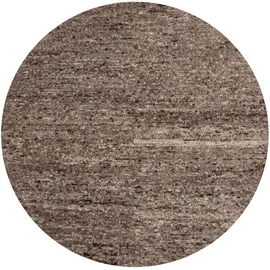 Woood Efia Wollteppich 200 x 202 cm Braun