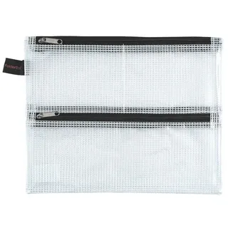 FolderSys Reißverschlussbeutel transparent/schwarz 0,15 mm, 1 St.