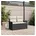 vidaXL Gartensofa Loungesofa schwarz