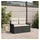 vidaXL Gartensofa Loungesofa schwarz