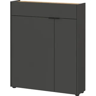 Germania Mehrzweckschrank »Ameca« 1 Stk. tlg. mit geringer Tiefe - ideal für schmale Flure, Breite 83 cm, grau