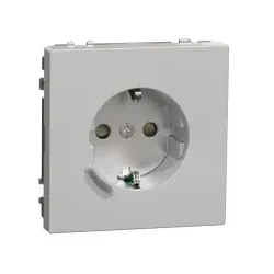 Merten MEG2380-6036 Connected SCHUKO-Steckdose 16A, System Design, Thermoplast lackiert, Edelstahl MEG23806036