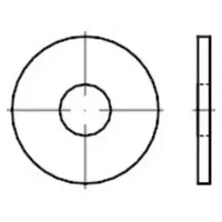Industrial Quality Supplies DIN 9021 Scheibe, Edelstahl A4 4,3