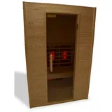 RORO Infrarotkabine »Matterhorn« für 2 Personen, Fronteinstieg, mit Farblichtanwendung - braun