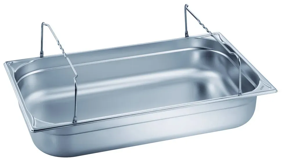 B.PRO Gastronorm-Behälter 13,3 Liter Edelstahl-GN 1/1 mit Bügelgriffen - 100 mm