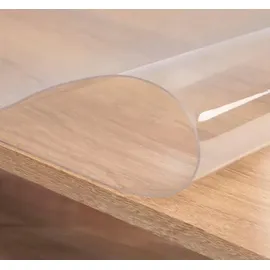 Woltu Tischdecke PVC 1 mm 80 x 140 cm Transparent