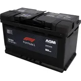 Formula 1 Formula1 Starterbatterie AGM CB780 80Ah 760A Maße: 315x175x190mm