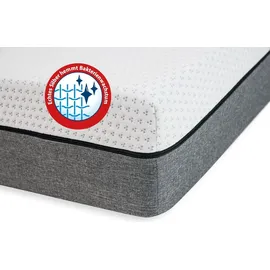 Genius eazzzy Matratze 200x200 cm orthopädische Visco Kaltschaummatratze mit 8-Zonen und 20cm hoch, Härtegrad H2-H3 | Komfort,