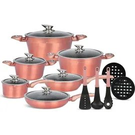 Edenberg EB-5625 15-teiliges Kochgeschirr-Set - Gold