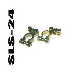Dietz 23459 Batterieklemmeset Messing Pluspol / Minuspol