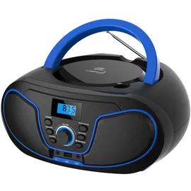 Cyberlux CD-Player mit Fernbedienung Tragbar blau