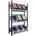 Schulte Getränkekistenregal 180 x 100 x 30 Schwarz/Silber