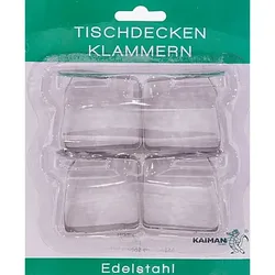 Tischklammern "Sonne" 4er Pk., silber
