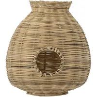 Bloomingville Ottine Laterne mit Glas, Natur, Bambus