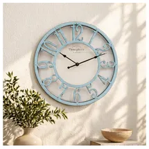 wall-art Vintage Wanduhr 30,0cm 30-001 blau