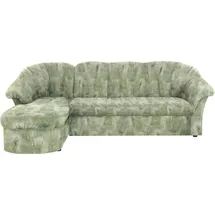DOMO collection Eckcouch Polyester L-Form 2-Sitzer Grün