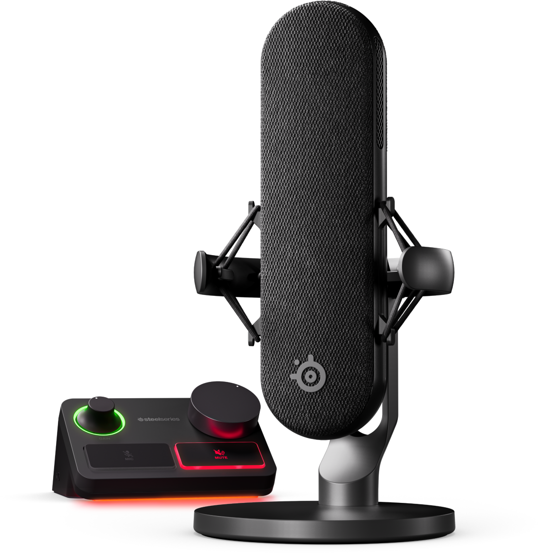 SteelSeries Alias Pro Gaming Mikrofon - XLR-Mikrofon + Stream-Mixer - perfekt fürs Streaming und Podcasts