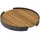 Zebra Technologies Zebra Carry Tablett rund 45cm Aluminium graphit mit Teakboden