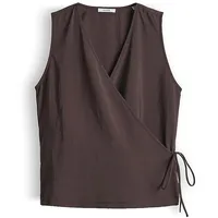 Opus Blusentop Fazu Dunkelbraun 40