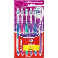 Colgate Zahnbürste ZigZag, mittel, 6 Stück - Vorteilspack, Zahnbürste