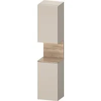 Duravit Qatego Hochschrank Taupe Matt mit Nischenbeleuchtung