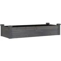 vidaXL Hochbeet mit Einsatz 120 x 45 x 25 cm Grau