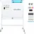 Costway Doppelseitiges mobiles Whiteboard 120 x 90 cm Weiß