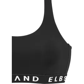 Elbsand Bustier-Bikini, mit kontrastfarbenen Schriftzügen, Gr. 34, Cup A/B, schwarz, , 90755400-34 Cup A/B
