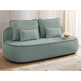 S-Style Kindersofa Vero 210 x 90 x 98 cm Teilmassiv Buche Blaugrau