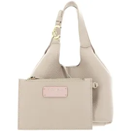 Coccinelle C-Easy Umhängetasche Leder Beige/Weiß