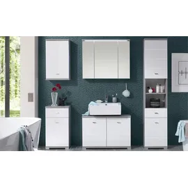Möbel Boss uno Hochschrank 38 x 190 x 30 cm Grau Kunststoff