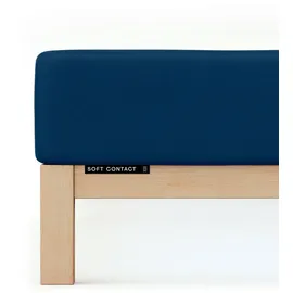 schlafgut Soft Contact 120 x 200 - 130 x 200 cm blue deep