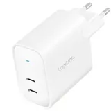 Logilink PA0282 USB Ladegerät 20 W 2x USB-C® USB PD Weiß Innenbereich USB Power Delivery (USB-PD)