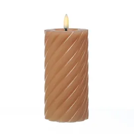 MARELIDA LED Kerze Twist 17,5 cm altrosa
