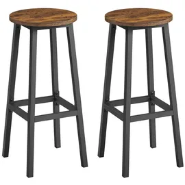 VASAGLE Barhocker, 2er Set, Barstühle