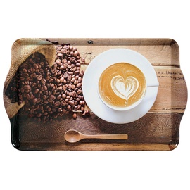 KESPER Serviertablett, Coffee Cup, Maße: 48 x 30 x 3, 5 cm