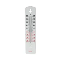 Metaltex Innen- und Aussenthermometer, Prismaglas 298000 080 , Material: Kunststoff, weiß