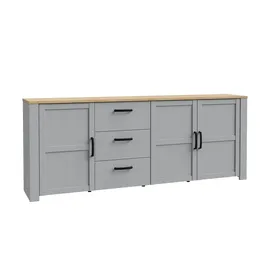 Höffner Sideboard ¦ weiß ¦ Maße (cm): B: 220 H: 87 T: 42.0