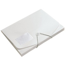 FolderSys Eckspannermappe A4, Jumbo, weiß, 24x32 cm