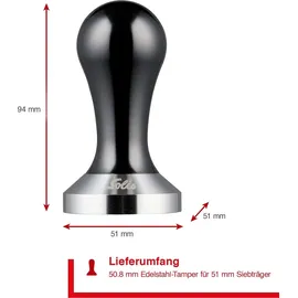 Solis Tamper für 51 mm Siebträger aus Edelstahl 1 St.