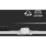 Paulmann Coin 1er Set rund 50mm 6W 470lm 2700K Satin