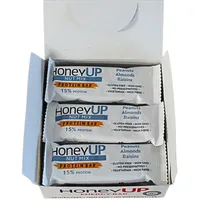 HoneyUP Nuss Mischung Protein Riegel mit Erdnüssen, Mandeln und Rosinen 40g, Display Box mit 9 Riegel x 40 g (Insgesamt: 9 Riegel)