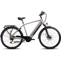 Saxonette E-Bike Deluxe Sport (Diamant)" E-Bikes Gr. 54cm, 28 Zoll (71,12cm), silberfarben Pedelec, Elektrofahrrad für Damen u. Herren