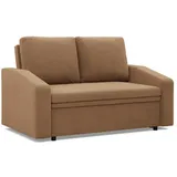 Möbel Kraft Couch Webstoff 2-Sitzer Braun