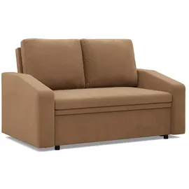Möbel Kraft Couch Webstoff 2-Sitzer Braun