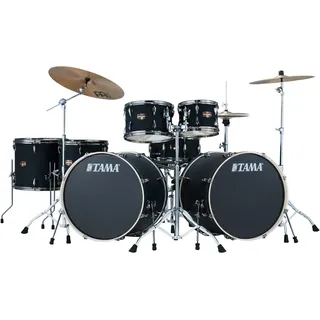 Tama IP72ZH8WBN-BOB - Imperialstar 7-tlg. Drumset Blacked Out Black - Schlagzeug