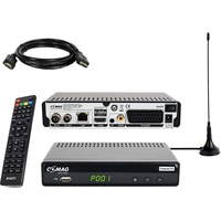 Sky Vision COMAG SL65T2 DVB-T2 Receiver, Freenet TV (Private Sender in HD), PVR Ready, Full-HD 1080p, SCART, Mediaplayer, USB 2.0, 12V tauglich, 2m HDMI Kabel und Antenne
