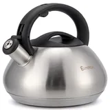 Wasserkessel Induktion – 3L – Edelstahl Teekessel mit Automatischem Pfiff, Fl...