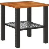 vidaXL Gartentisch 74,9 x 41,7 x 10,5 cm Schwarz