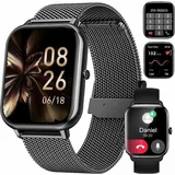 Smartwatch, Damen Herren Smartwatch, Fitness Tracker Uhr Smartwatch (Fitnessuhr mit Telefonfunktion 1,69" HD Voll Touchscreen Zoll,